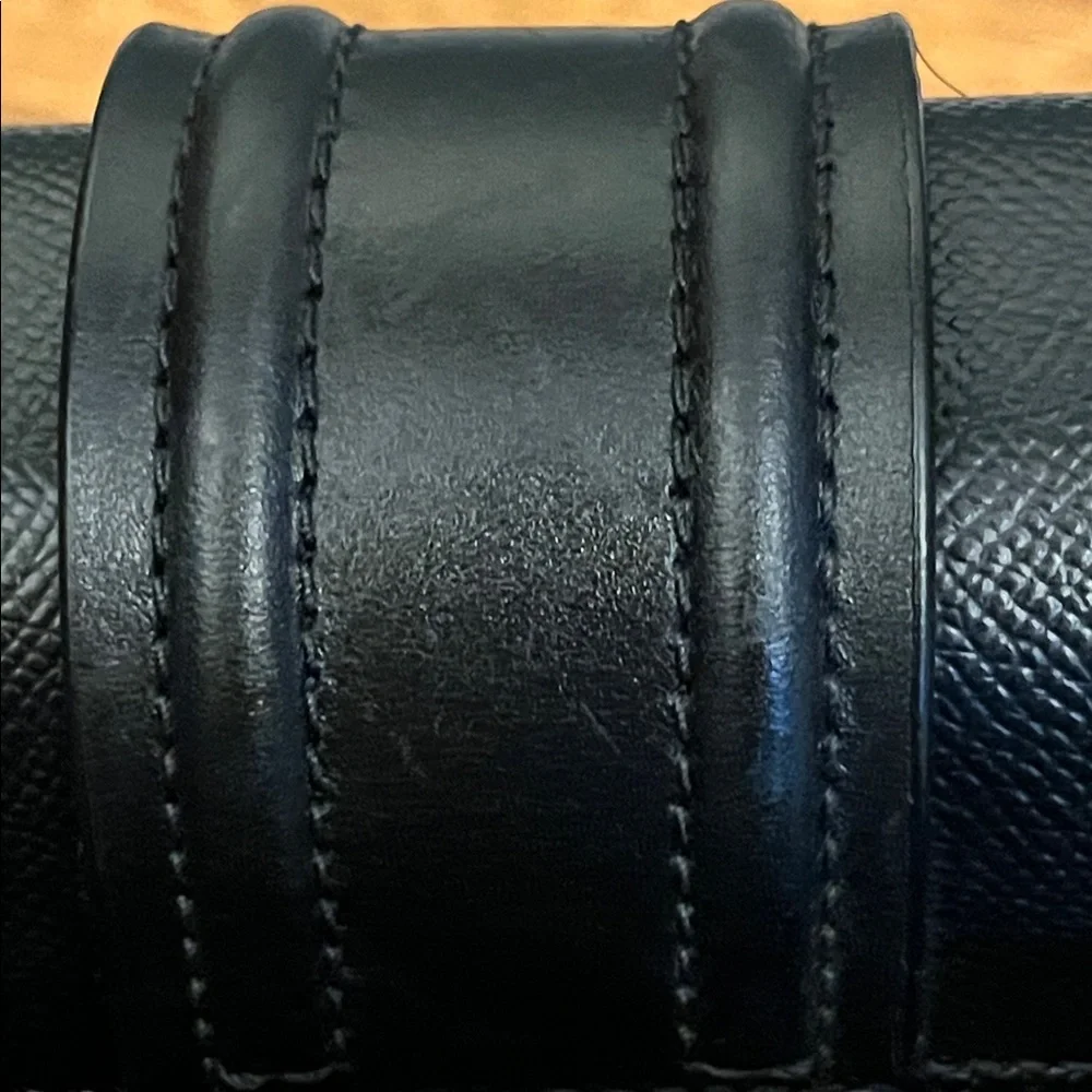 Michael Kors Bleecker Black Leather Satchel Bag Dual Handles